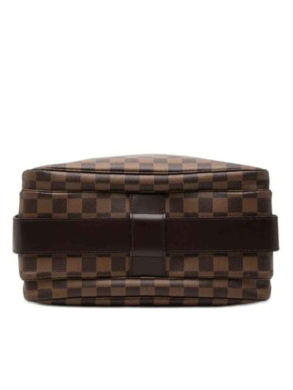 Louis Vuitton Damier Naviglio Crossbody Shoulder Bag Brown Leather